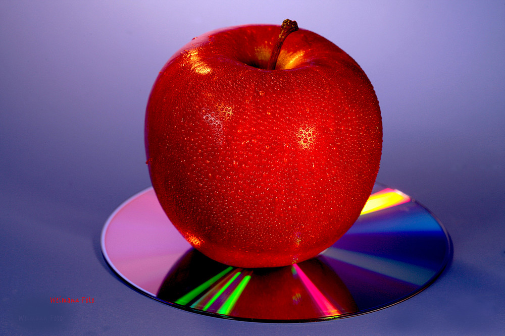 Apfel auf CD