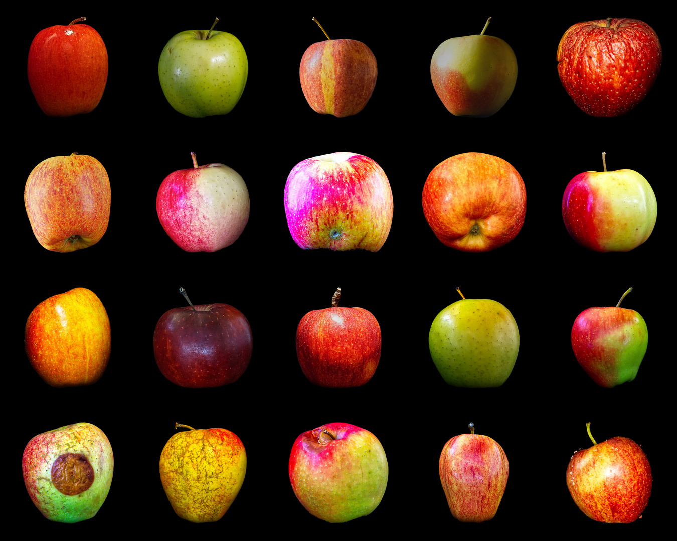 Apfel-Collage