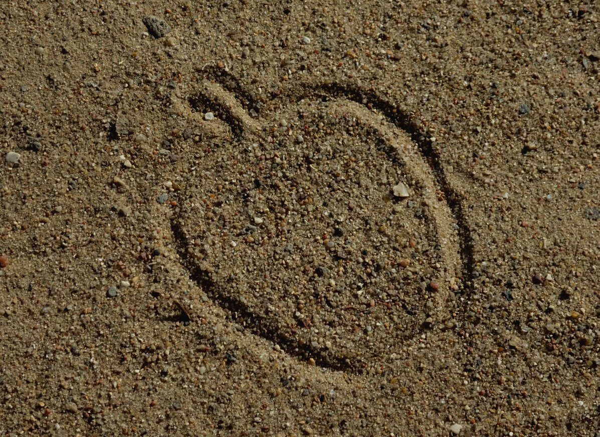 apfel im sand