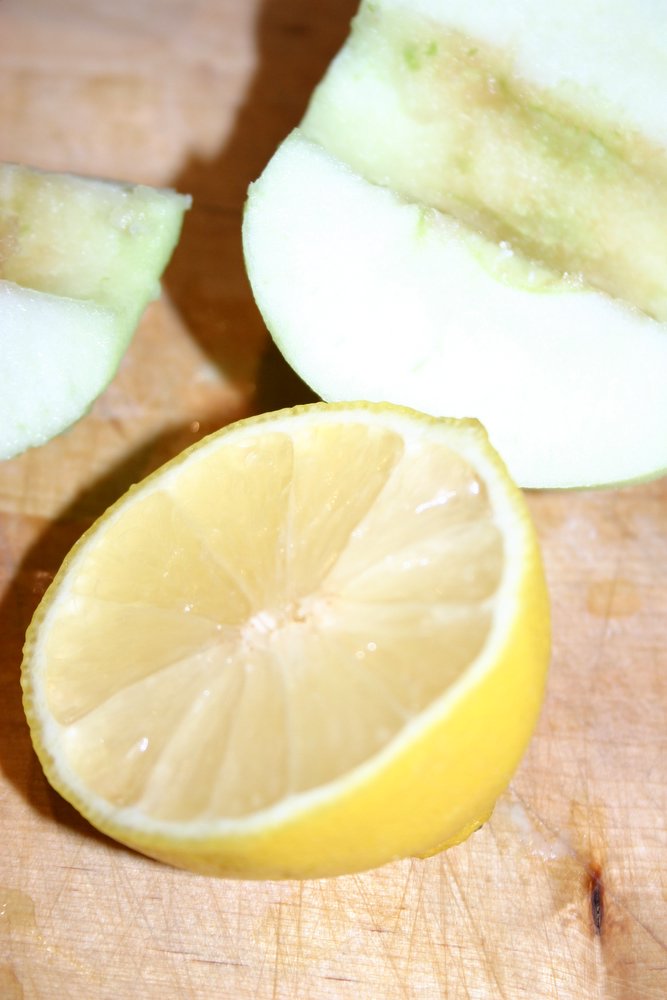 Apfel und Zitrone