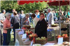 Apfelernte-Picknick 2009 / Apfelprobierstand