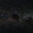 Apha Centauri, Kreuz des Südens und Eta-Carina-Nebel