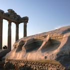 Apollo-Tempel in Side bei Sonnenuntergang