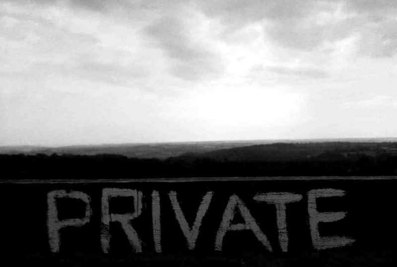 'apparently, those hills are private...'