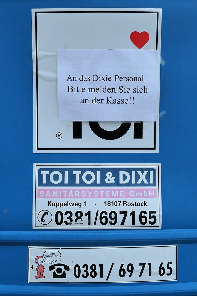 Appell an das Dixi-Personal