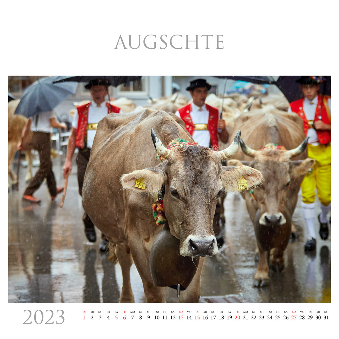 Appenzell Kalender Augusgt 2023