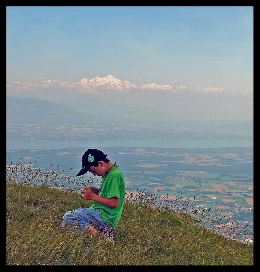 Apprentissage avec mon papy sur les Monts Jura