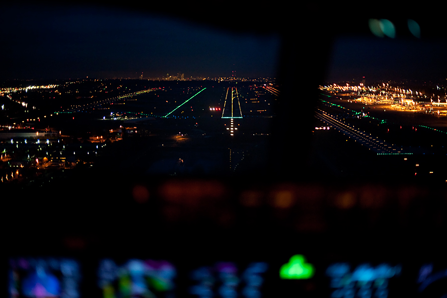 Approach into Seattle