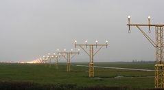 Approach lights from 18C EHAM