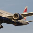 Approach on RWY 27R at LHR B787-8 BA