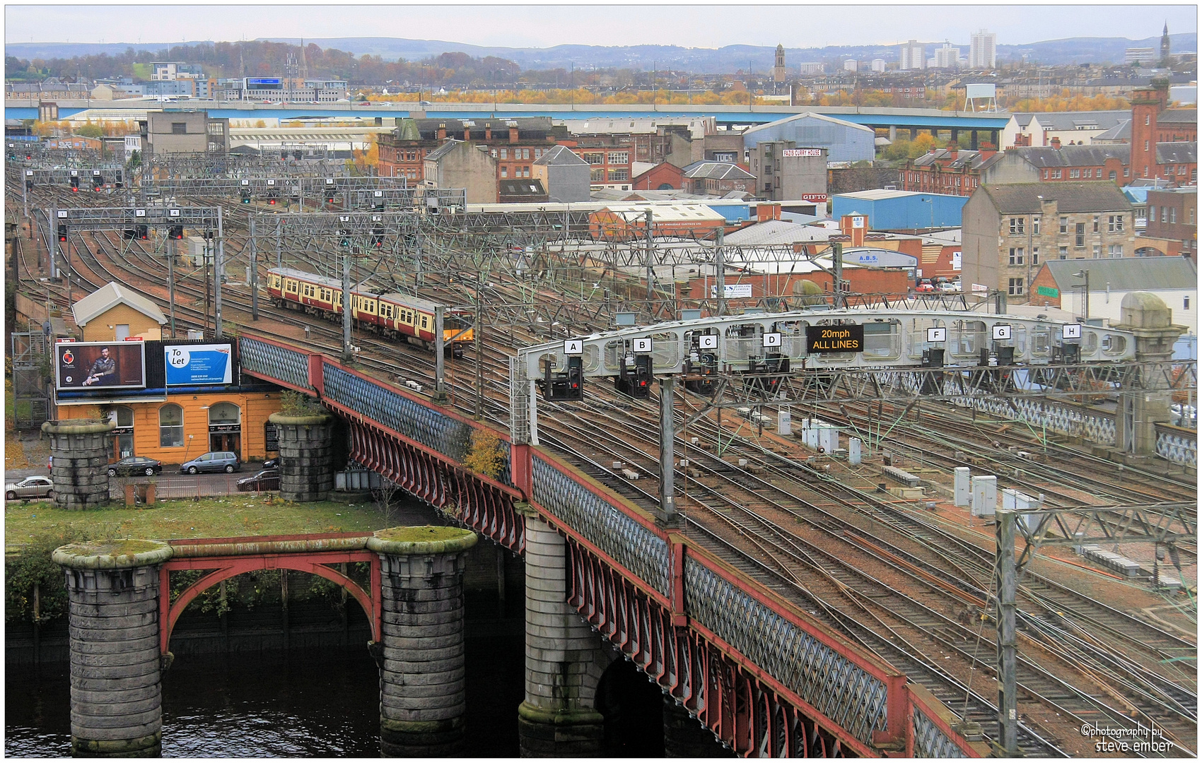 Approach to Glasgow Central Station