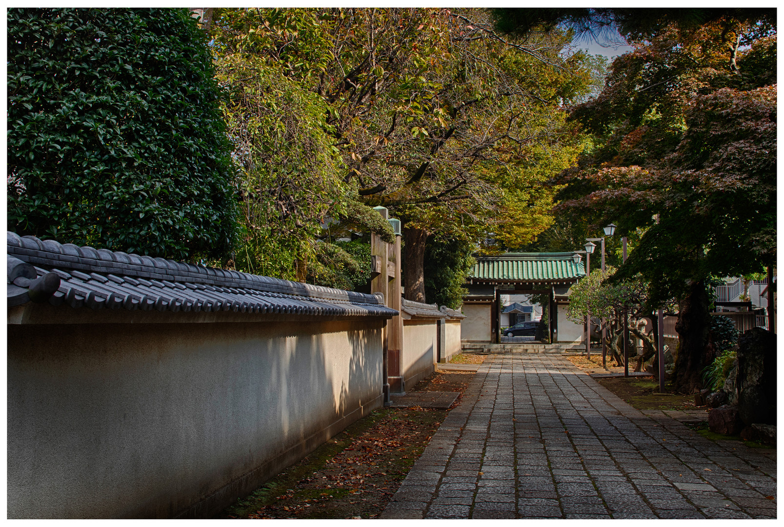 Approach to temple