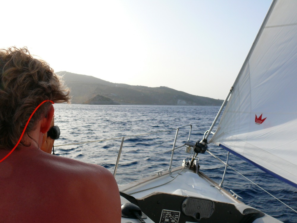 Approaching a harbour in the north of zakynthos