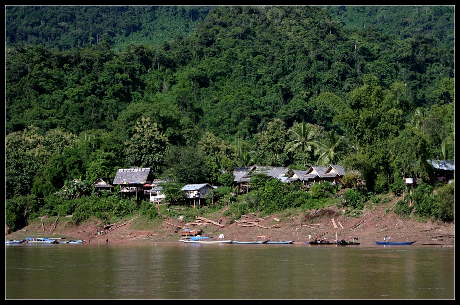 Approaching Muang Ngoi, Laos