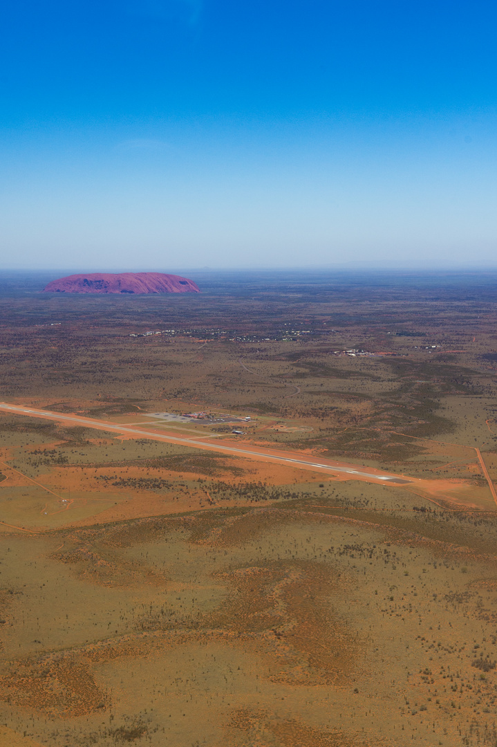 Approaching Uluru