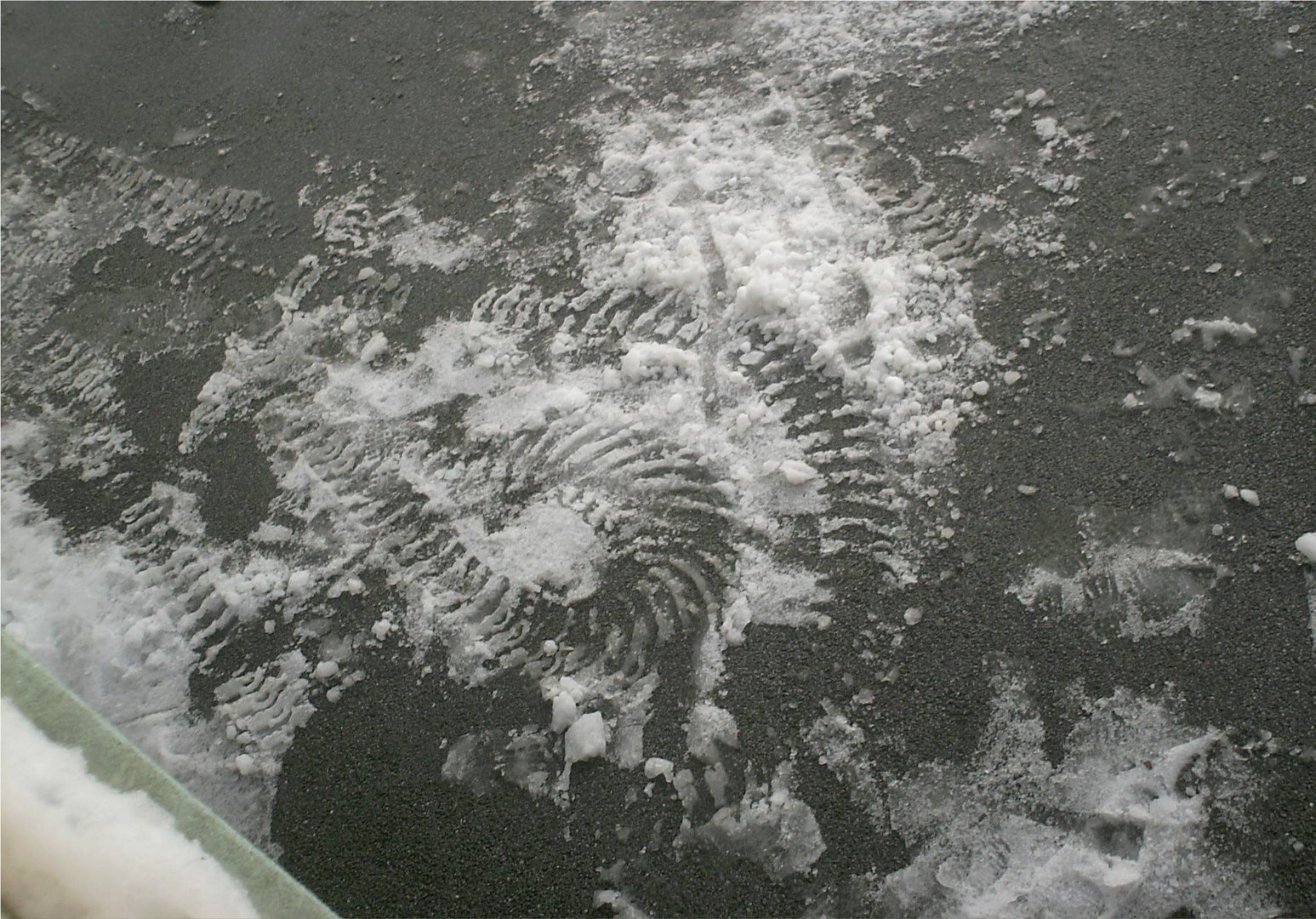 après le passage de la turbine à neige