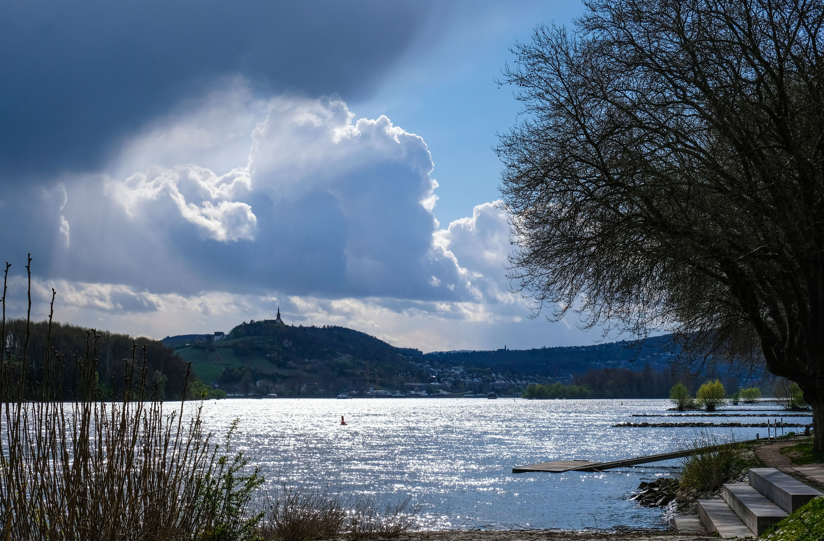 April am Rhein.