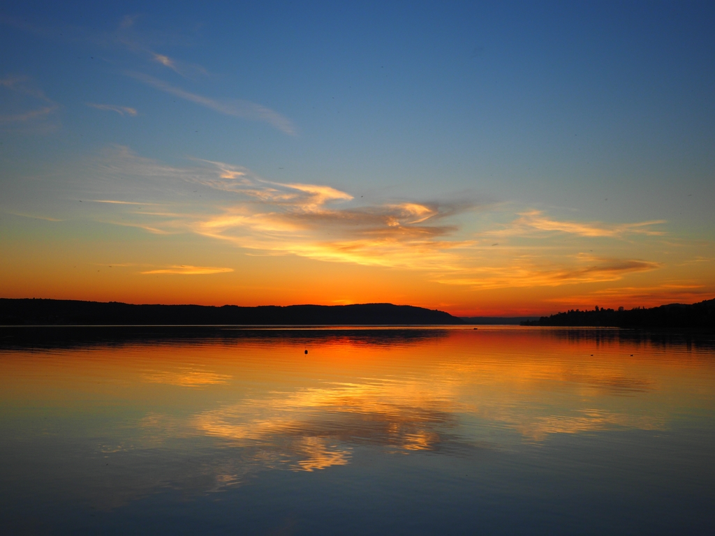 April, Sonnenuntergang