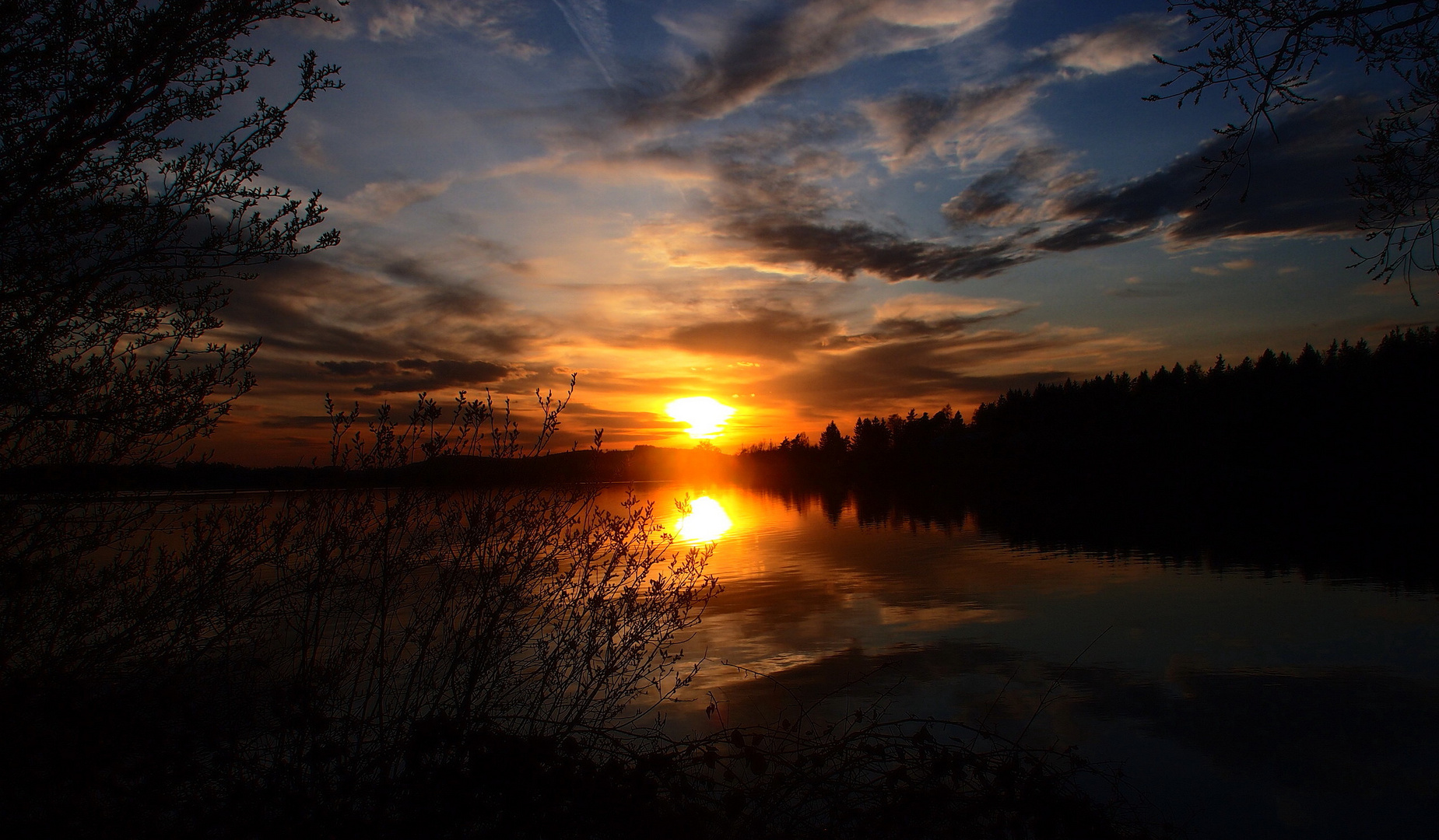 Aprilabend am Förmitzsee