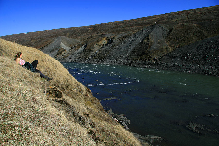 Apriltag an der Jökulsá Brú