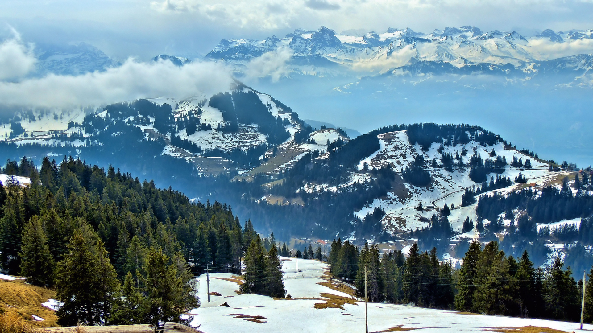 Apriltag....Blick vom Rigi