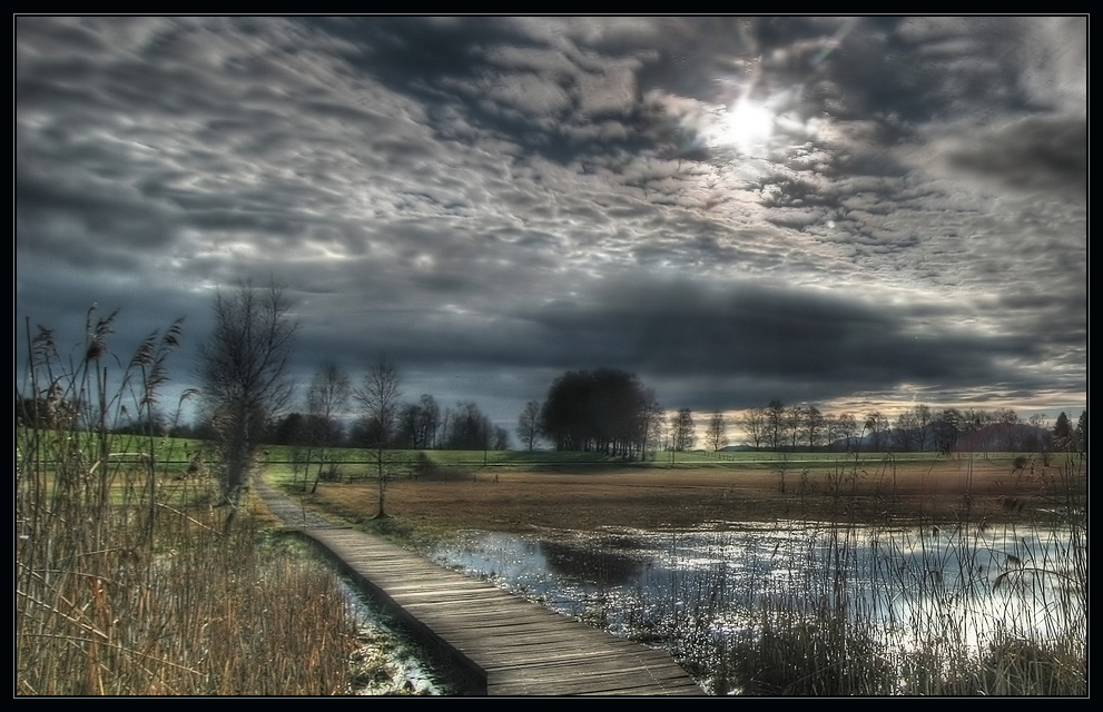 Aprilwetter im Moor