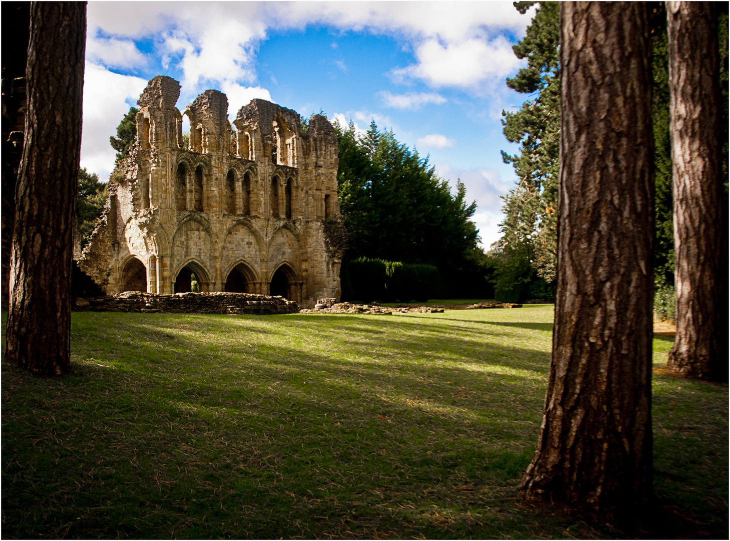 Aproaching Wenlock Priory