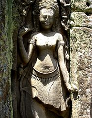 Apsara on a pillar