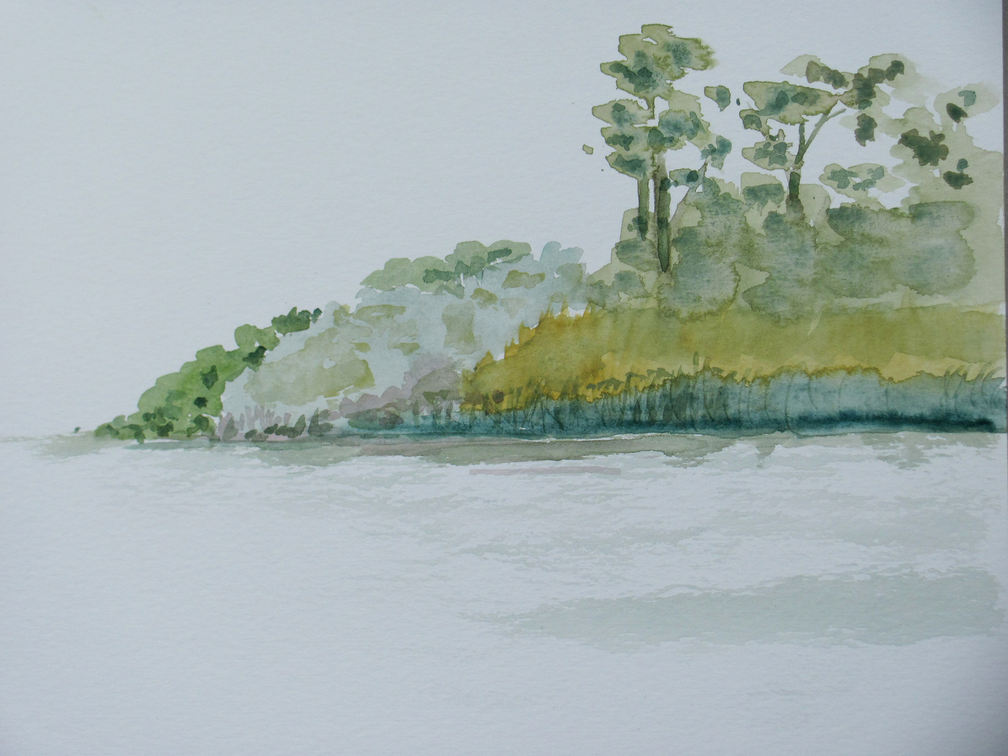 Aquarell am Seddiner See 1