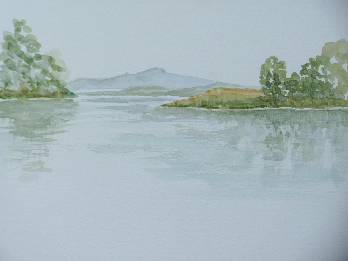 Aquarell am Seddiner See 2