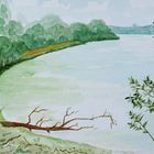 Aquarell am Seddiner See 3