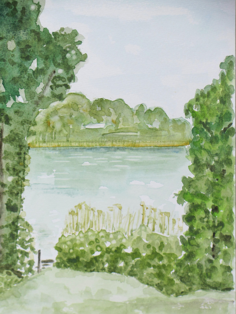 Aquarell am Seddiner See 4