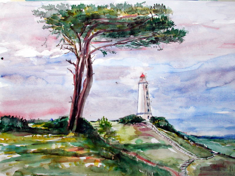 Aquarell "Hiddensee"