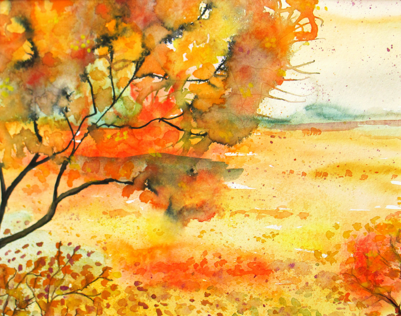 Aquarell landschaft