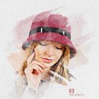 Aquarell Portrait psd