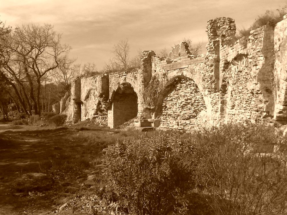 Aqueduc en ruine