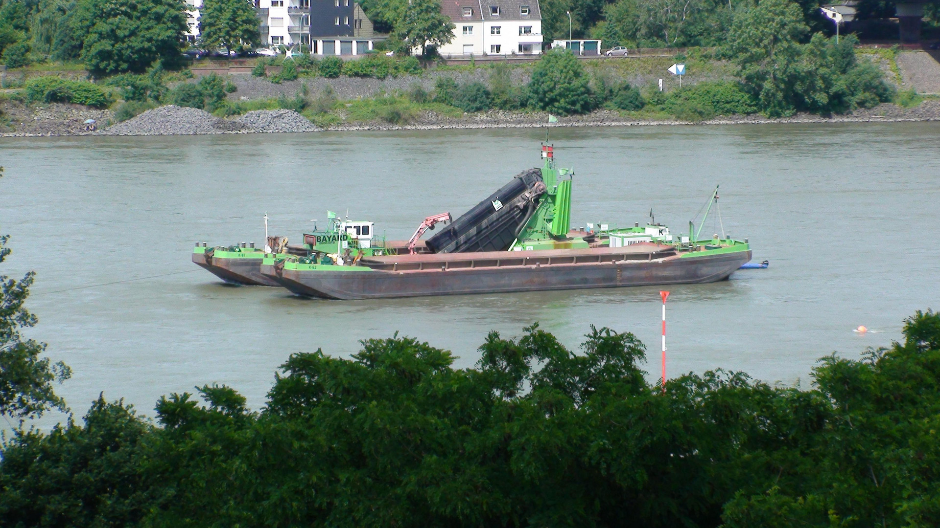 Arbeit auf dem Rhein