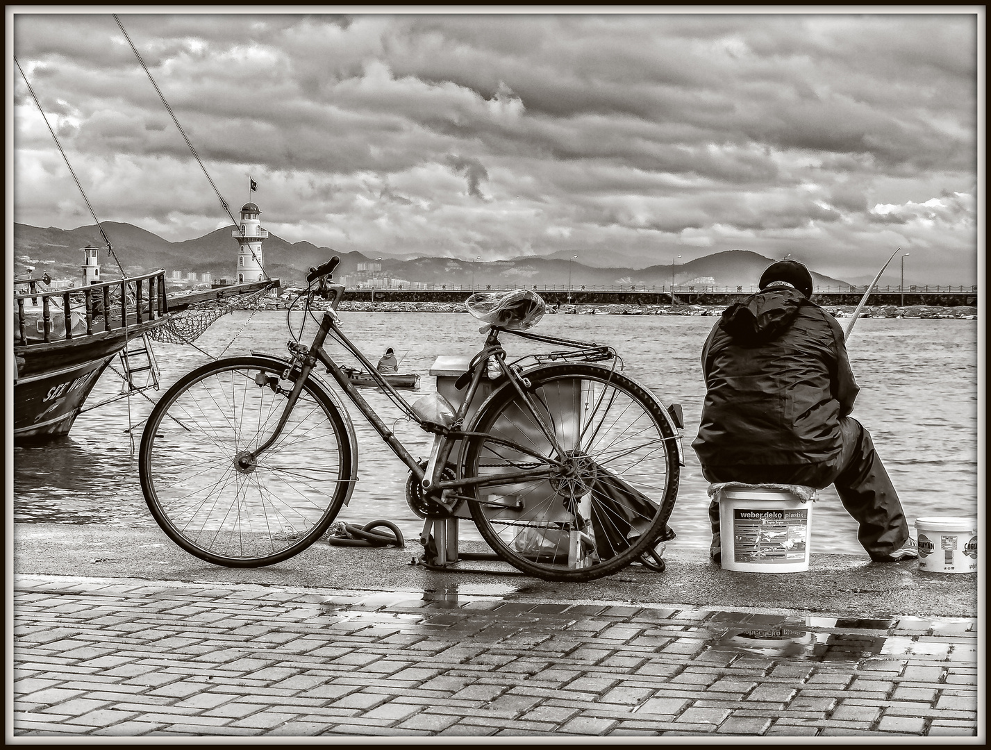 Arbeit im Hafen