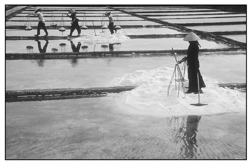 Arbeit in der Saline-Vietnam