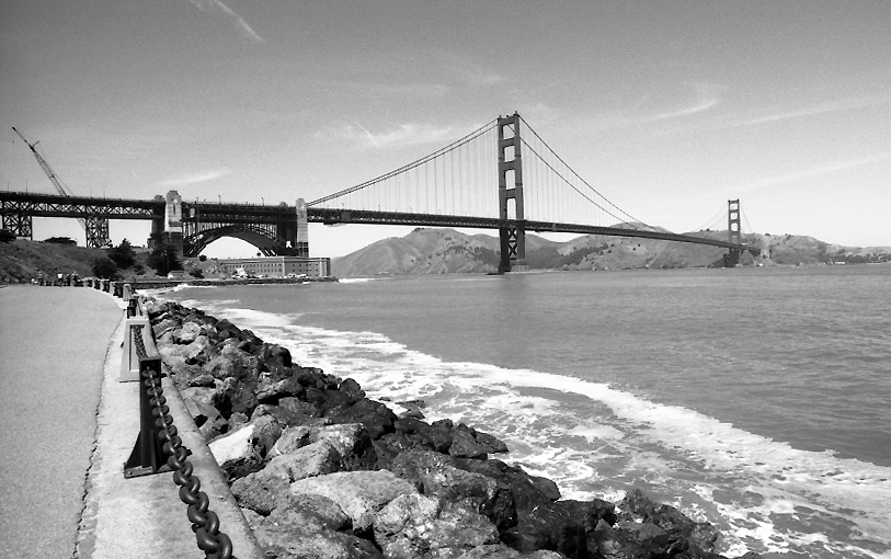 Arbeiten an der Golden Gate Bridge