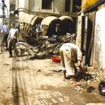 Arbeiten auf den Strassen von Kathmandu