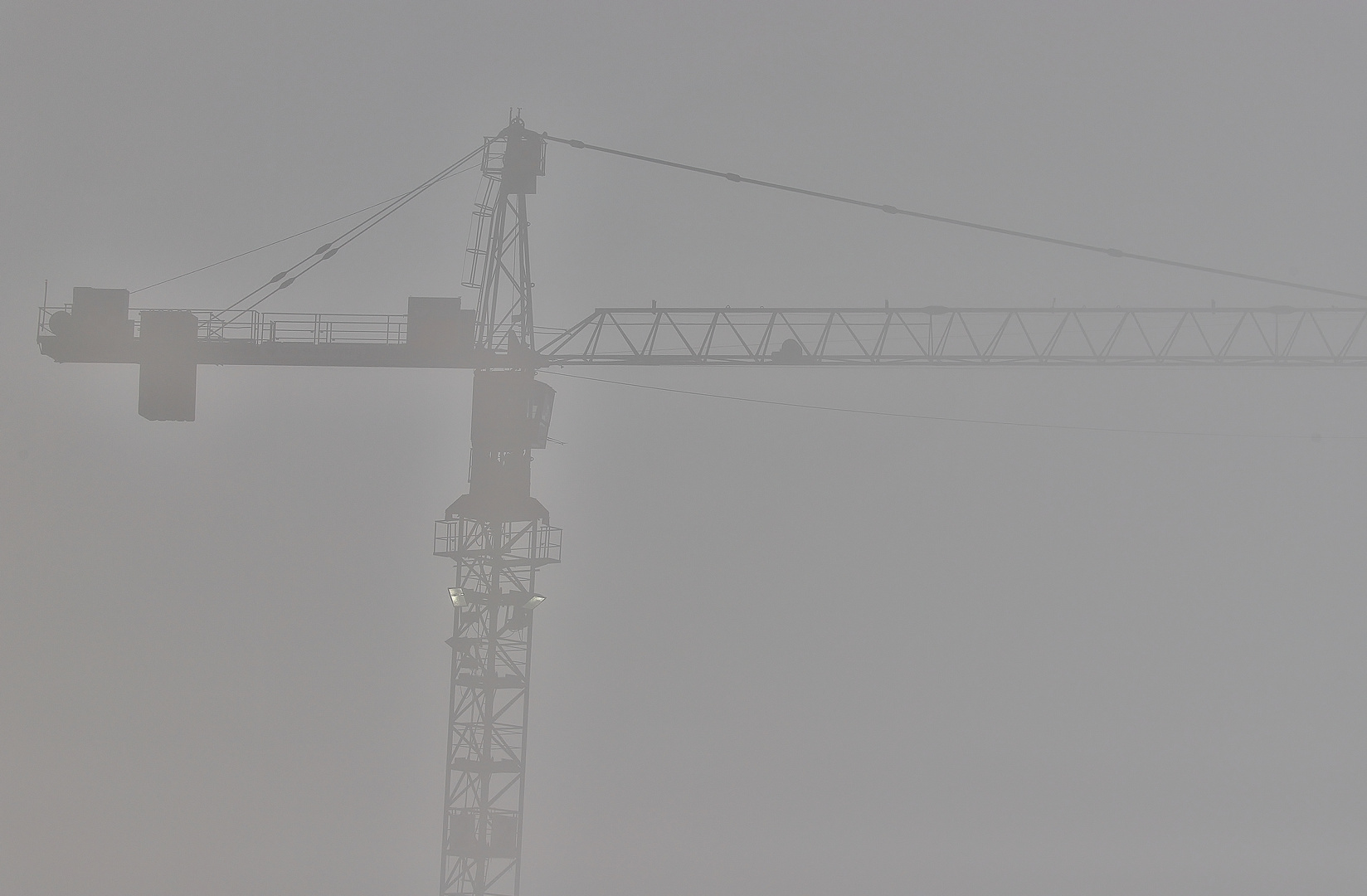 Arbeiten im Nebel...