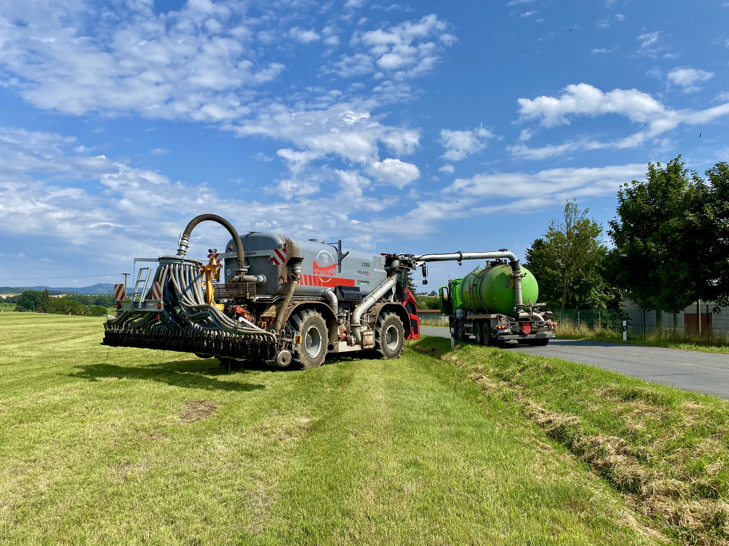 Arbeiten in der Landwirtschaft...