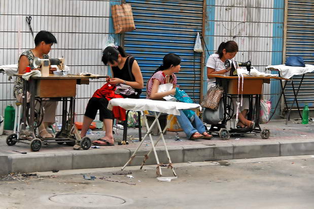 Arbeitende Näherinnen in China