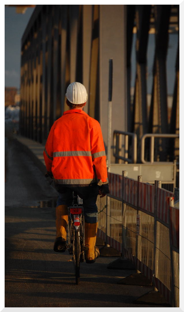 Arbeiter in der Hafencity Hamburg