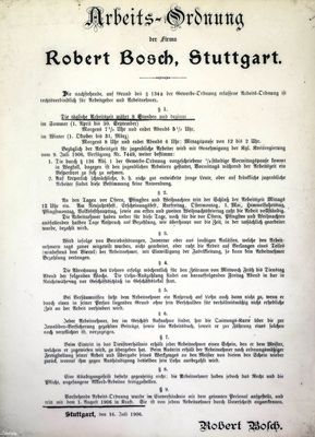 Arbeitsordnung von 1906