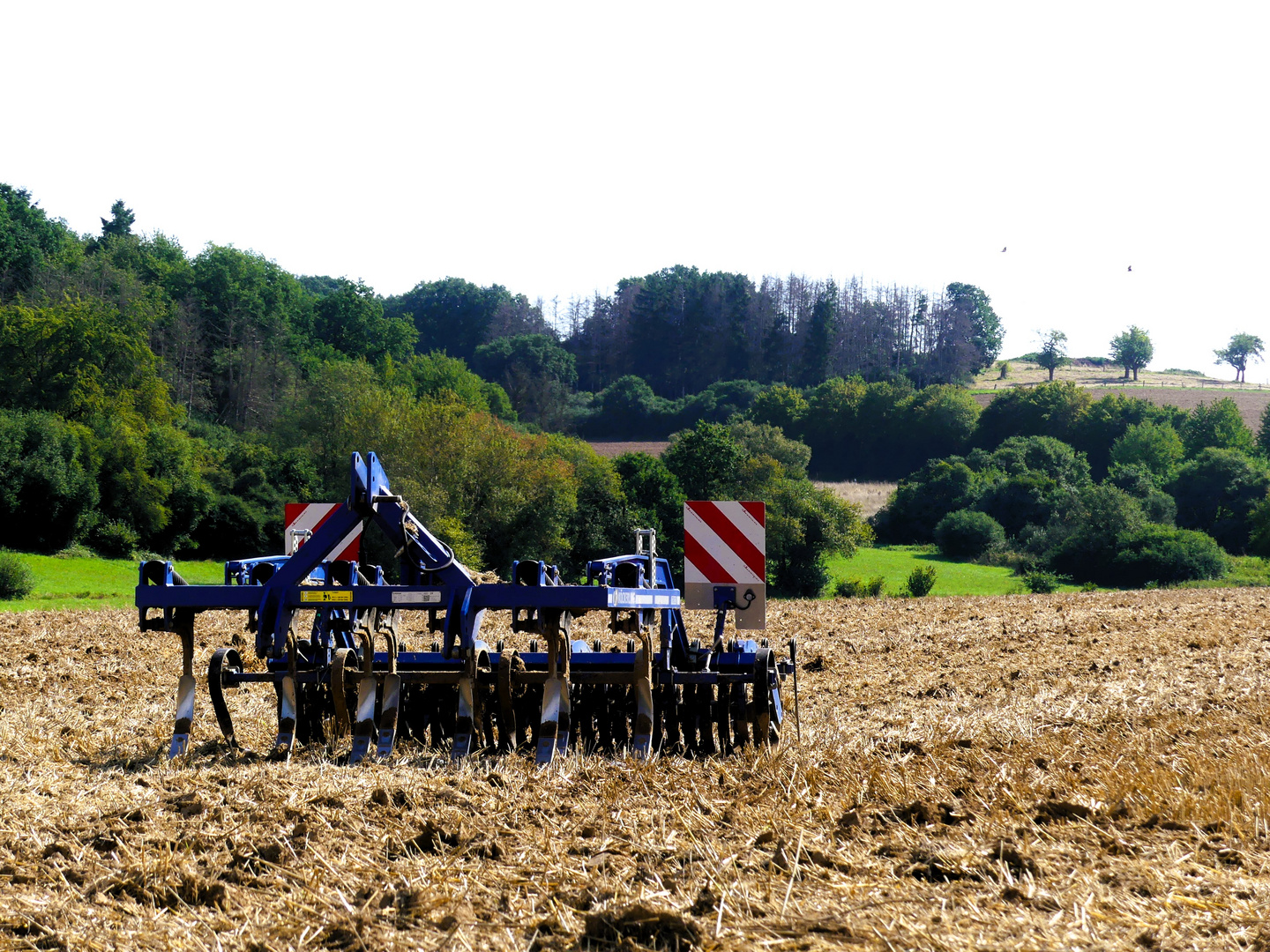 Arbeitspause auf dem Feld