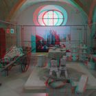 Arbeitsplatz der Steinmetze - 3D Anaglyphe