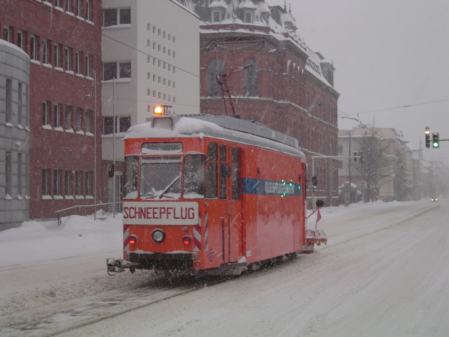 Arbeitstriebwagen in Cottbus