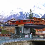 Arbeitszug auf dem Weg zum Gornergrat